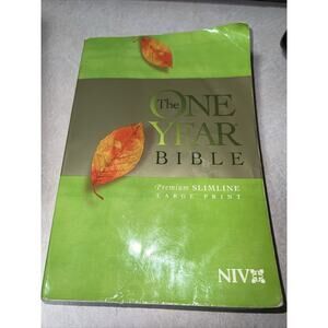 The One Year Premium Slimline Bible NIV Large Print by Tyndale Publishers